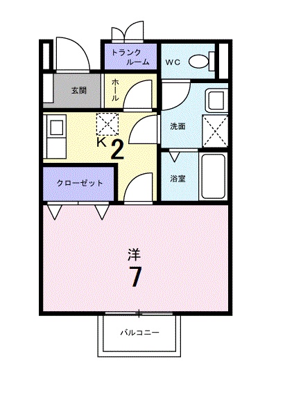 エンジェルハイツの間取り