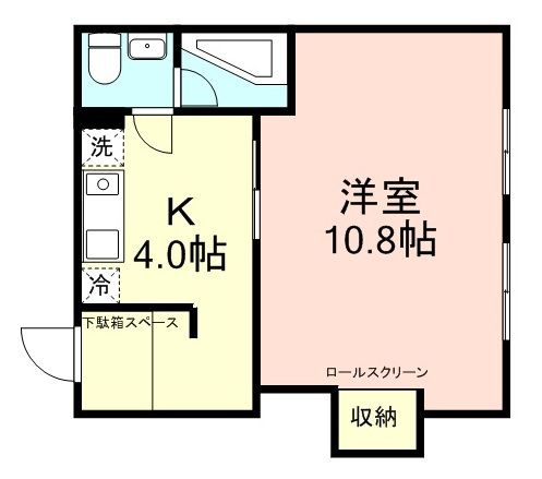 和歌山市築港のアパートの間取り