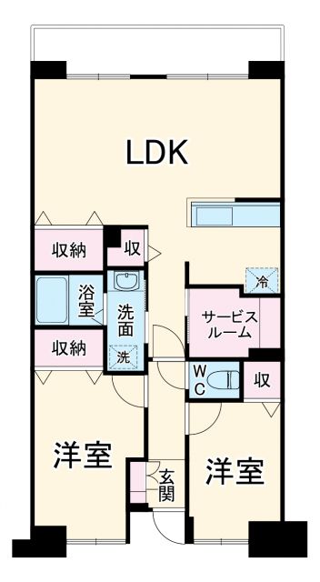 コンフォート津田沼壱番館の間取り