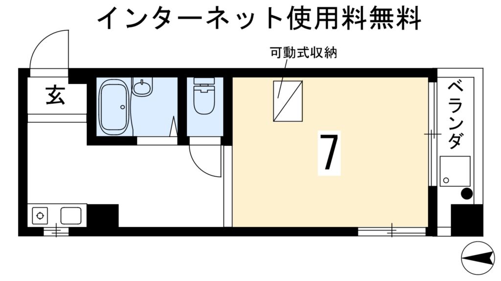 フラットフジタの間取り