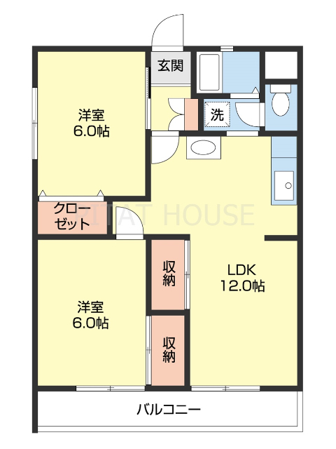 ローパス三葛の間取り