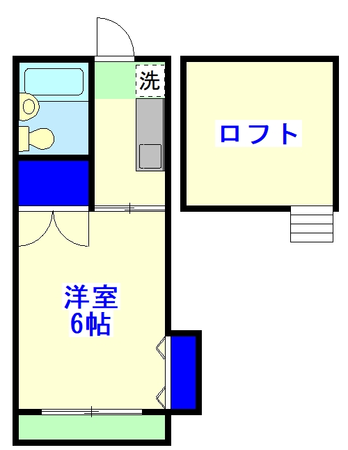 浦安市堀江のアパートの間取り