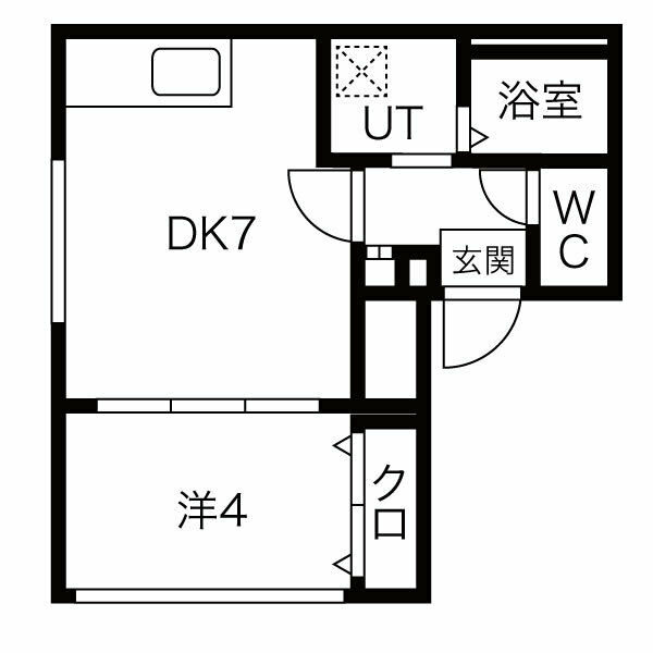 ラフィーネ南１５条の間取り