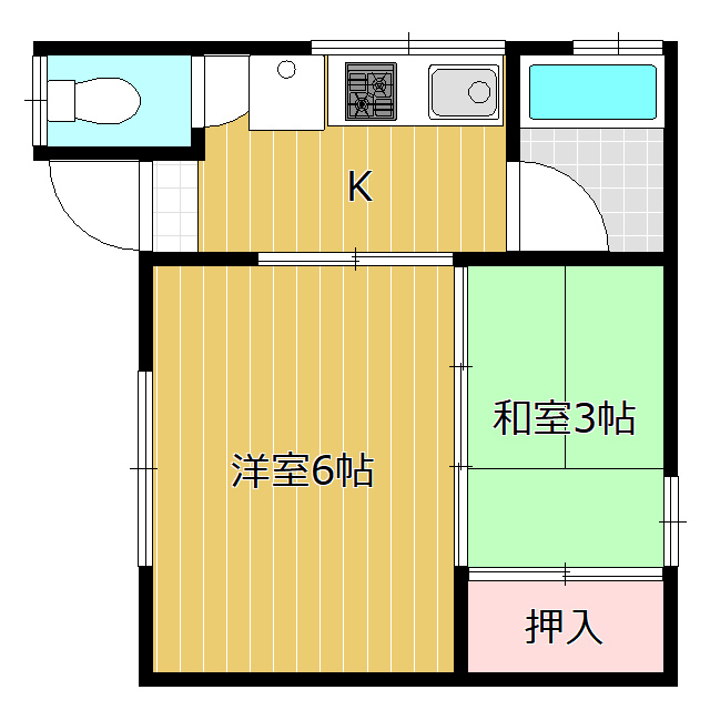 野口荘の間取り