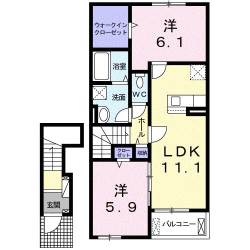 フォルトゥナＢの間取り