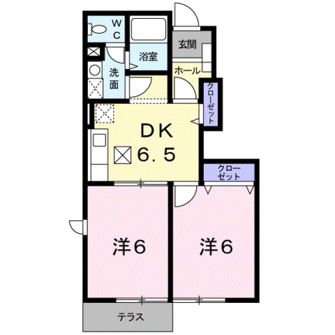 コンフォールコートＢの間取り