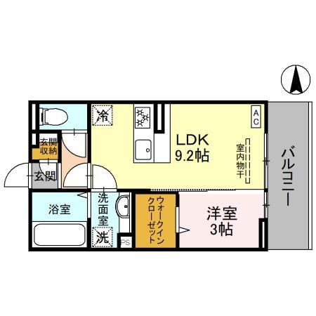 Ｄ－ＲＯＯＭ昭和町の間取り