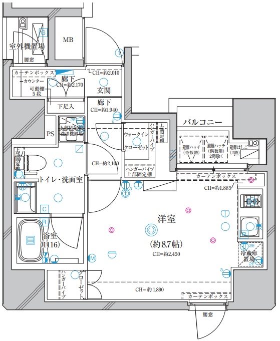 ディアレイシャス錦糸町の間取り