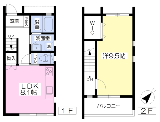 アクアタウンＦ棟の間取り