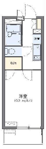 レオパレスソレイユ　箕面の間取り