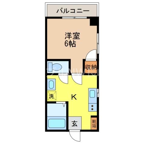 長崎市三川町のマンションの間取り