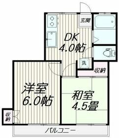 大田区中馬込のマンションの間取り