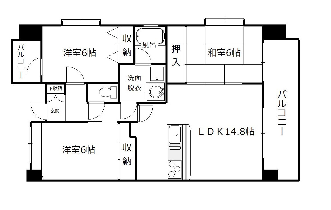 グリーンヒルズイシカワの間取り