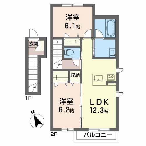 シャーメゾン大沢川原（ＭＡＳＴ）の間取り