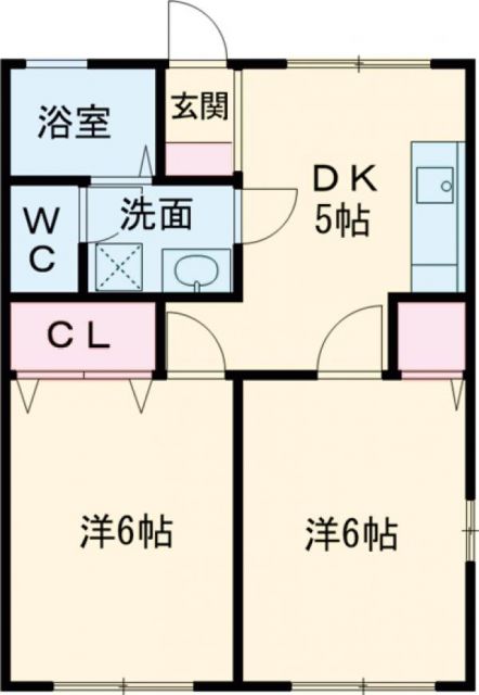 長生郡一宮町一宮のアパートの間取り