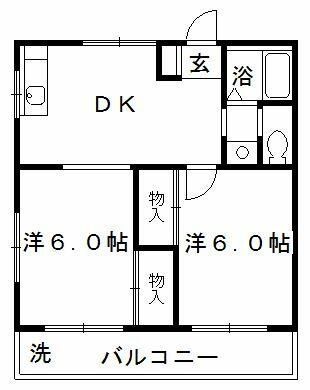 さいたま市見沼区大字南中丸のマンションの間取り