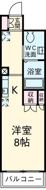 名古屋市中村区名駅南のマンションの間取り