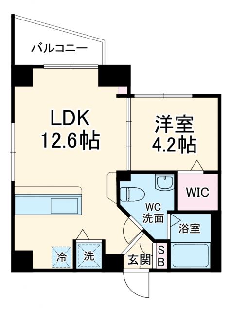 横浜市港北区菊名のマンションの間取り