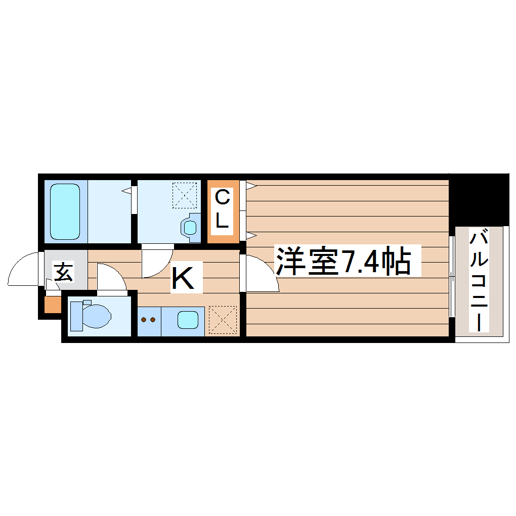 シェルグランデ東口の間取り