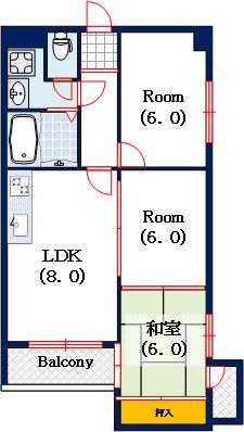 ガーデンコート桜川の間取り