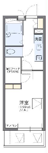 レオパレスセイ琴平の間取り