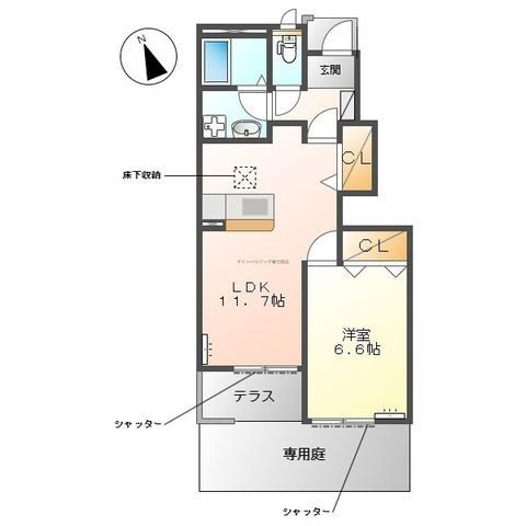 加須市志多見のアパートの間取り