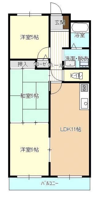 ウインコート都府楼の間取り