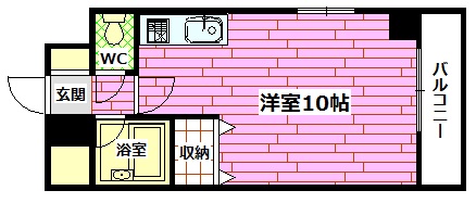 安芸郡海田町南大正町のマンションの間取り