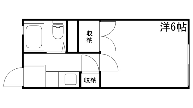 姫路市飾磨区若宮町のアパートの間取り