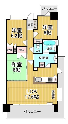 サンデュエル鹿沼の間取り