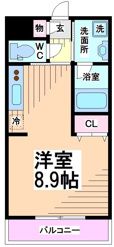 川崎市多摩区宿河原のマンションの間取り