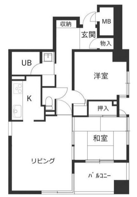 品川区中延のマンションの間取り