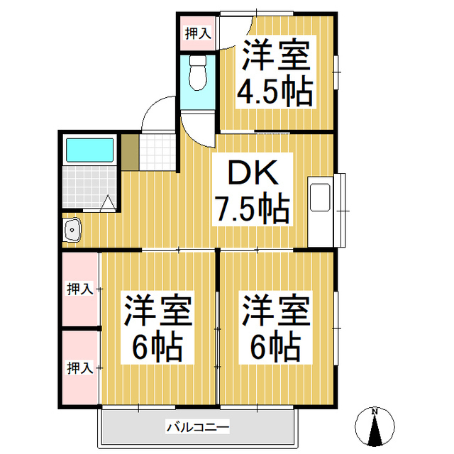 マンションラトーレＡの間取り