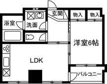 前橋市紅雲町のマンションの間取り