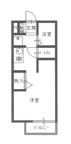 姫路市西夢前台のアパートの間取り