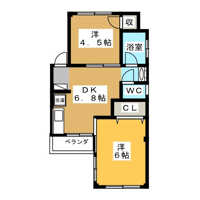 公和ハイツの間取り