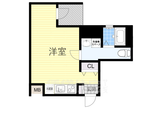 堺市堺区少林寺町西のマンションの間取り