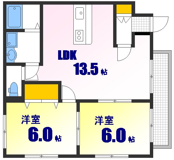 メゾンソレイユの間取り