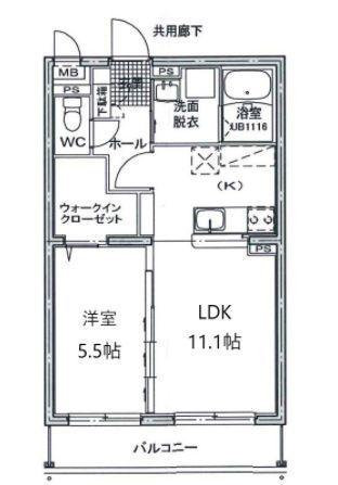 【コントレイル鶴崎の間取り】