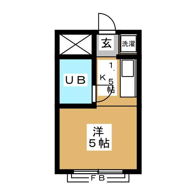 大田区大森西のマンションの間取り