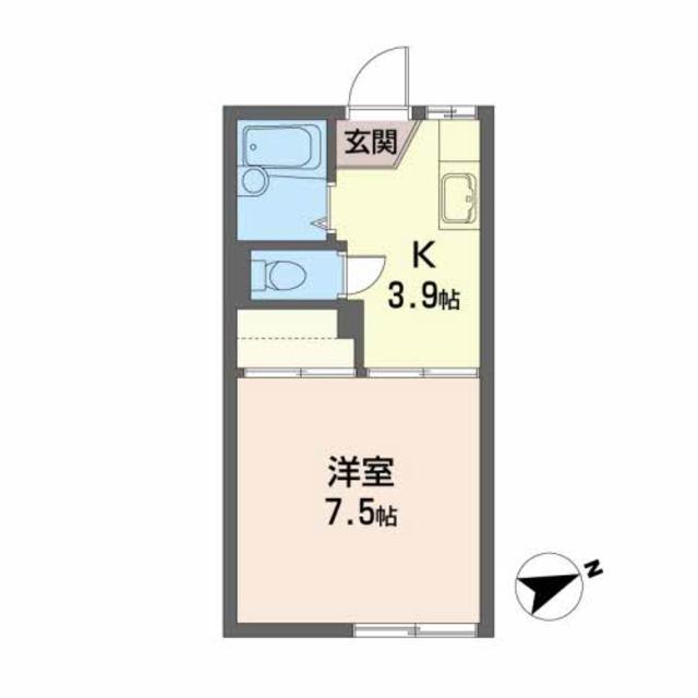 サンハイツ野田　Ｂの間取り