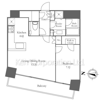 Ｍ．Ｍ．ＴＯＷＥＲＳ　ＦＯＲＥＳＩＳ　Ｌ棟－Ｄの間取り