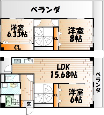 パティナ足立の間取り