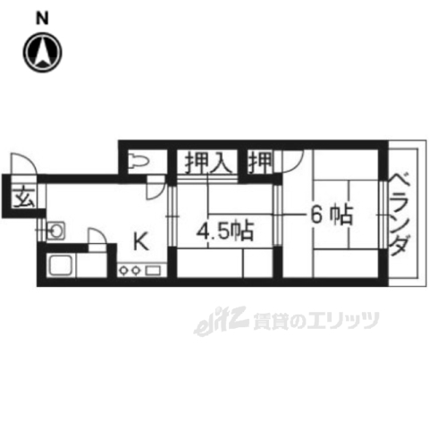 ネオハイム二条の間取り