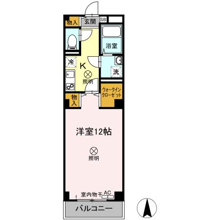 高知市大津のマンションの間取り