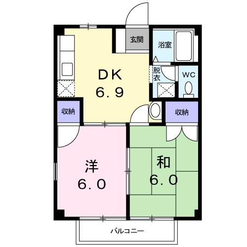 グリーンビレッジＢの間取り