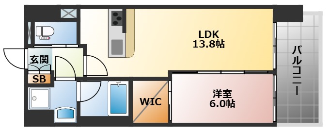 グランカーサ難波元町の間取り