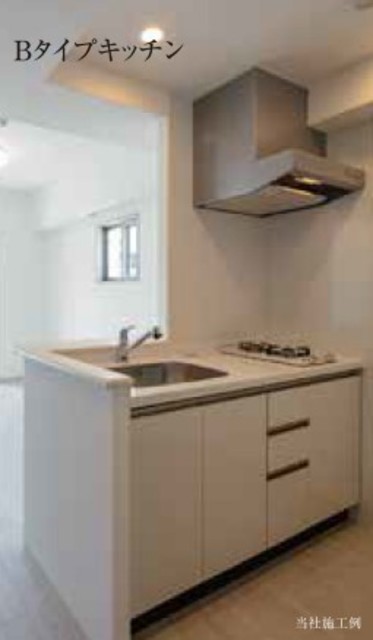 キッチン　完成予想パース