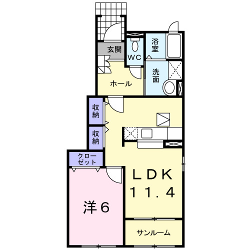 クローバーIIの間取り