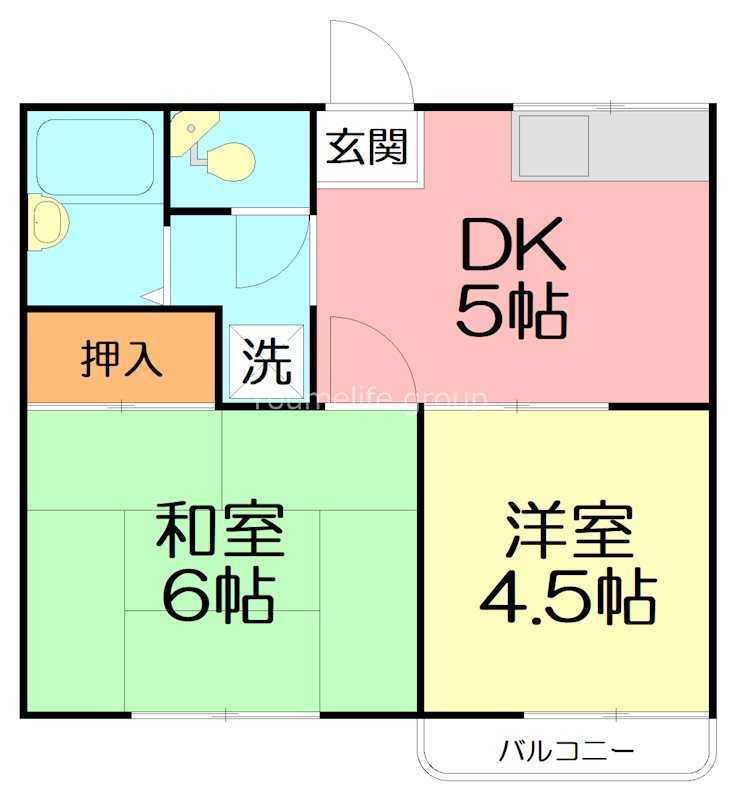 【レピュートオオクラの間取り】